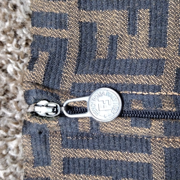 Vintage RARE 90s Fendi Jeans Monogram Dress - Picture 8 of 16